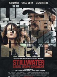 Farbiges Cover einer DVD von Tom McCarthys "Stillwater".