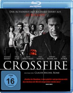 Farbiges Cover einer Blu-ray von Claude Michel Romes Crossfire.