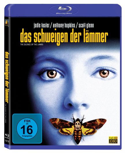 Farbiges Cover einer Blu-ray von Jonathan Demmes "Das Schweigen der Lämmer".