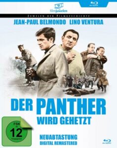 Farbiges Cover einer Blu-ray von Claude Sautets "Der Panther wird gehetzt".