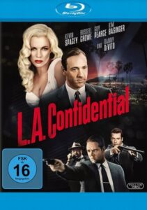 Farbiges Cover einer Blu-ray von Curtis Hansons "L.A. Confidential".