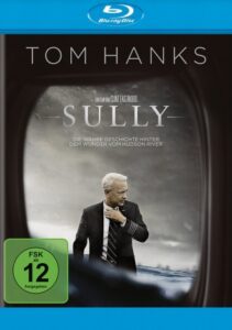 Farbiges Cover einer Blu-ray von Clint Eastwoods "Sully".
