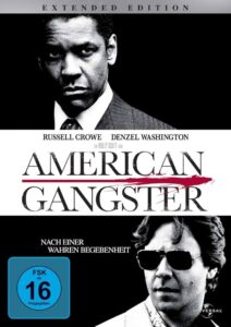 Farbiges Cover einer DVD von Ridley Scotts "American Gangster".