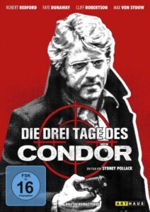 Farbiges Cover einer DVD von Sydney Pollacks "Die drei Tage des Condor".
