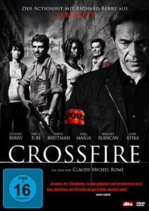 Farbiges Cover einer DVD von Claude Michel Romes Crossfire.