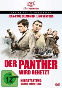 Farbiges Cover einer DVD von Claude Sautets "Der Panther wird gehetzt".
