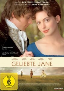 Farbiges Cover einer DVD von Julian Jarrolds "Geliebte Jane".