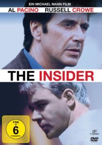 Farbiges Cover einer DVD von Michael Manns "Insider".