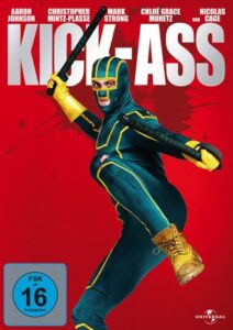 Farbiges Cover einer DVD von Matthew Vaughns "Kick-Ass".