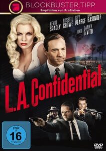 Farbiges Cover einer DVD von Curtis Hansons "L.A. Confidential".