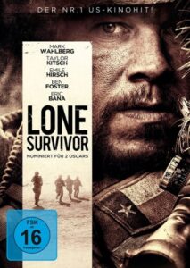 Farbiges Cover einer DVD von Peters Bergs "Lone Survivor".