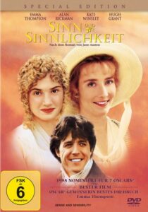 Farbiges Cover einer DVD von Ang Lees "Sinn und Sinnlichkeit".