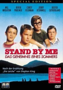 Farbiges Cover einer DVD von Rob Reiners "Stand by me".