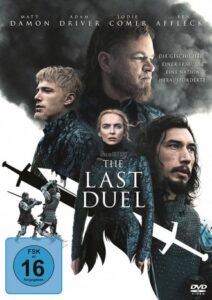 Farbiges Cover einer DVD von Ridley Scotts "The Last Duel".
