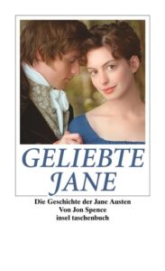Farbiges Cover des Romans "Geliebte Jane" von John Spence zum gleichnamigen Film von Julian Jarrold.