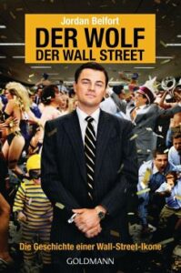 Farbiges Cover des Romans "The Wolf of Wall Street" von Jordan Belfort zum gleichnamigen Film von Martin Scorsese.