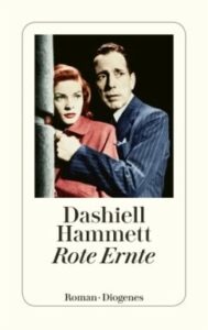 Farbiges Cover des Romans "Rote Ernte" von Dashiell Hammett.